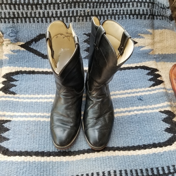 Mens ROPERS BLACK Laredo 10 EE - Picture 8 of 10